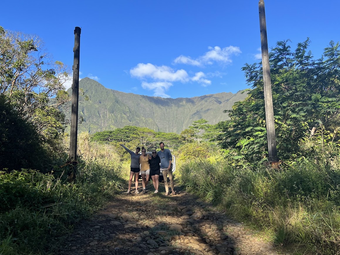 Jurassic Tunnel Tour guests at the Jurassic Park entrance